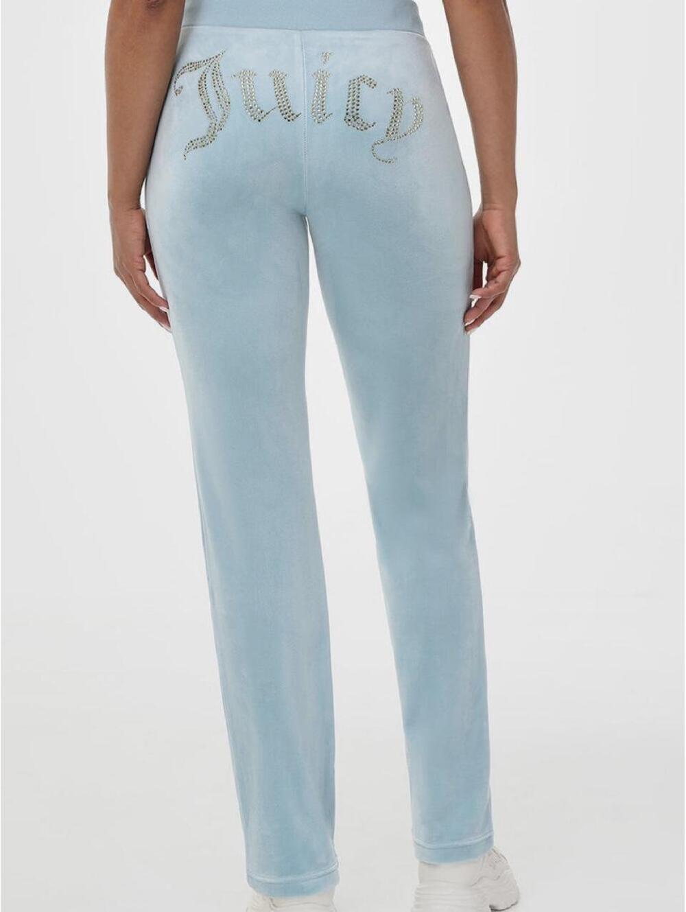 Juicy Couture Women's Blue Sweatpants with Rhinestone Juicy, Y2K, Size Small